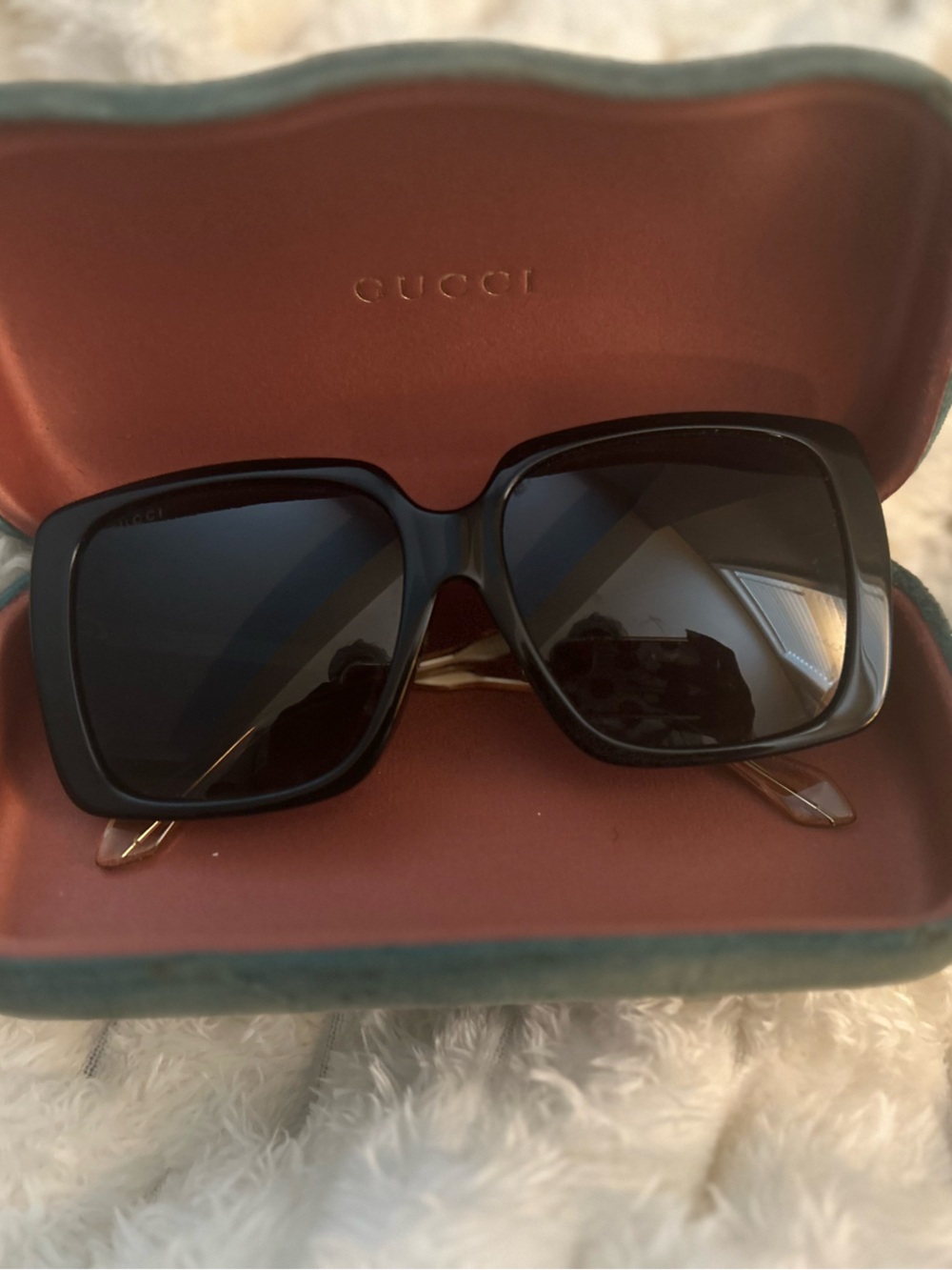 Authentic Gucci Black Sunglasses with Case